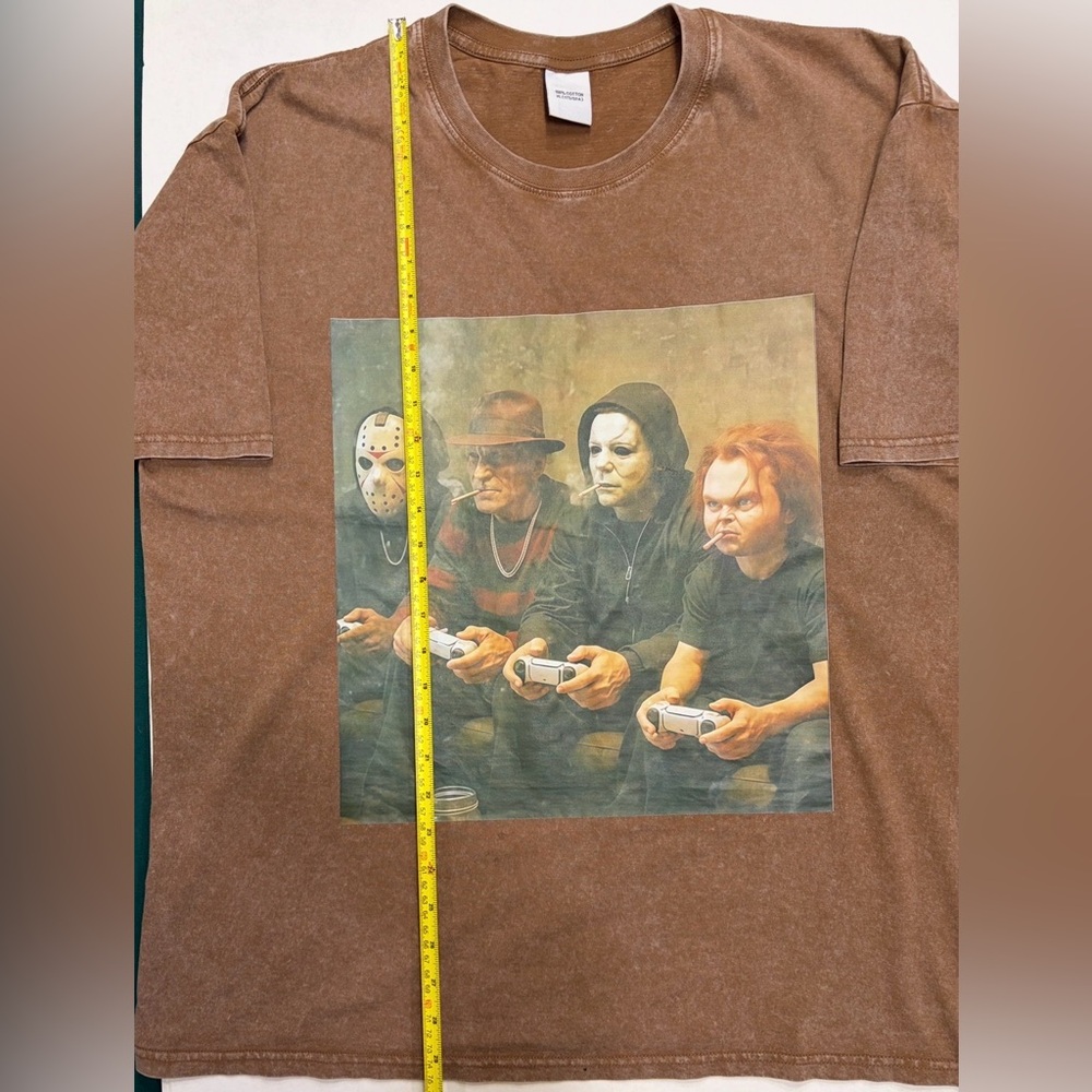 Horror Movie Graphic Tee – Freddy, Jason, Michael Myers, Chucky – Size XL
Unisex - Picture 8 of 8